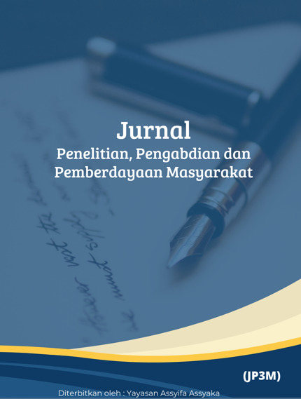 					View Vol. 3 No. 1 (2026): Jurnal Penelitian, Pengabdian dan Pemberdayaan Masyarakat (JP3M)
				